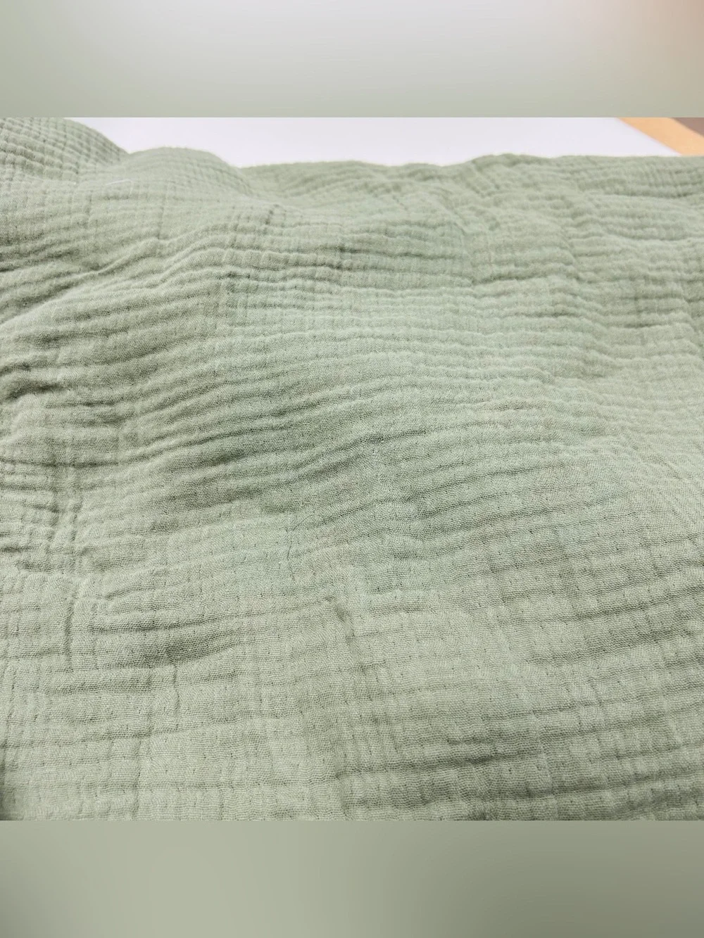 QUINCE Organic Airy Gauze Duvet Cover Set King/Cal King Olive 9046